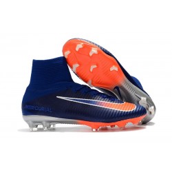 Nike Scarpe Mercurial Superfly V FG Uomo - Blu Arancio