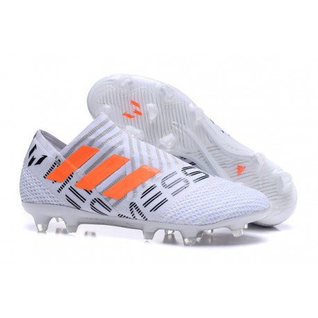 adidas Nemeziz Messi 17+ 360 Agility FG Scarpa da Calcio - Bianco Nero