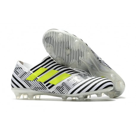 adidas Nemeziz Messi 17+ 360 Agility FG Scarpa da Calcio - Bianco Nero Giallo