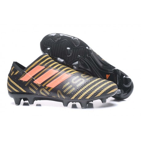 Scarpe adidas Nemeziz Messi 17+ 360 Agility FG - Nero Aancio Oro