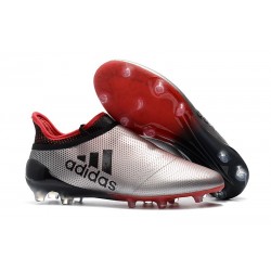 Scarpe Uomo Adidas X 17+ Purespeed FG Argento Rosso