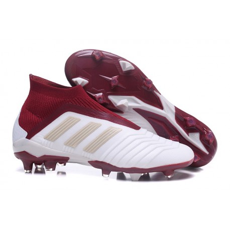 Scarpa da Calcio Adidas Predator 18+ FG Bianco Rosso