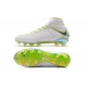 Nike Scarpa Hypervenom Phantom 3 DF FG ACC - Blanco Gris Voltio