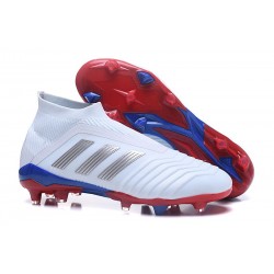 Scarpa da Calcio Adidas Predator Telstar 18+ FG Bianco Argento