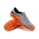 Scarpe da Calcio Uomo 2015 Nike Hypervenom Phinish FG Grigio Arancione