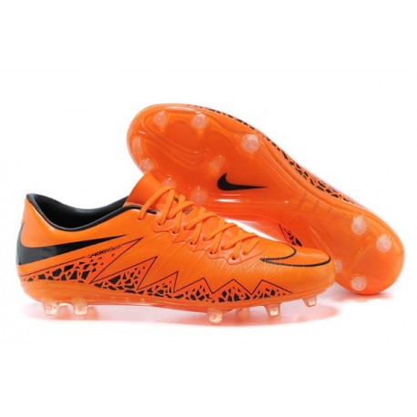 Scarpe da Calcio Uomo 2015 Nike Hypervenom Phinish FG Arancione Nero