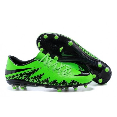 Scarpe da Calcio Uomo 2015 Nike Hypervenom Phinish FG Verde Nero