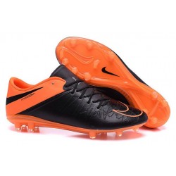 Scarpe da Calcio Uomo 2015 Nike Hypervenom Phinish FG Nero Arancione