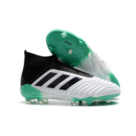 Adidas Predator 18+ FG Scarpe Uomo - Bianca Verde Nero