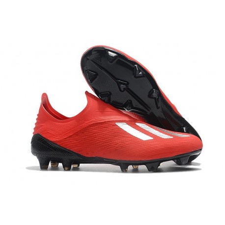 adidas X 18+ FG Scarpa da Calcio - Rosso Bianca