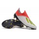 adidas X 18+ FG Scarpa da Calcio - Bianca Rosso Argento