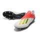 adidas X 18+ FG Scarpa da Calcio - Bianca Rosso Argento