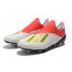 adidas X 18+ FG Scarpa da Calcio - Bianca Rosso Argento