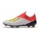 adidas X 18+ FG Scarpa da Calcio - Bianca Rosso Argento