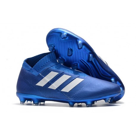 adidas Nemeziz 18+ FG Nuovo Scarpe da Calcio - Blu Bianco