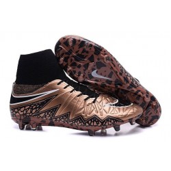 Scarpa Calcio Nike Hypervenom Phantom 2 Terreni Duri FG Oro Nero