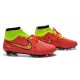Scarpe da Calcio Nike Magista Obra FG Con Tacchetti Rosso Verde