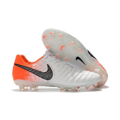 Nike Tiempo Legend VII Elite FG Nuovo Scarpa - Bianco Arancio