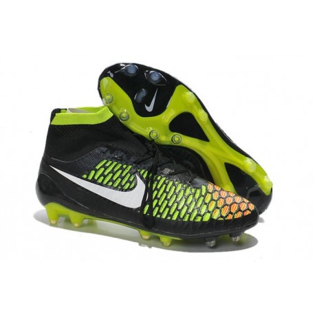 Scarpe da Calcio Nike Magista Obra FG Con Tacchetti Nero Bianco Hyper Punch
