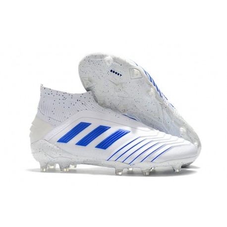 Adidas Virtuso Scarpa da Calcio Nuovo Predator 19+ FG - Bianco Blu