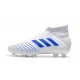 Adidas Virtuso Scarpa da Calcio Nuovo Predator 19+ FG - Bianco Blu
